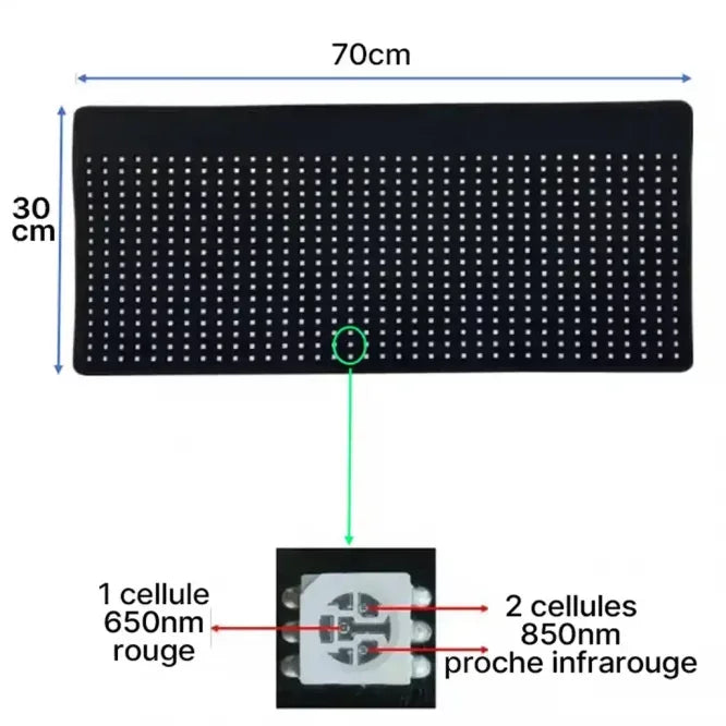 Dôme lumières rouge et proche infrarouge - Bioledherapy