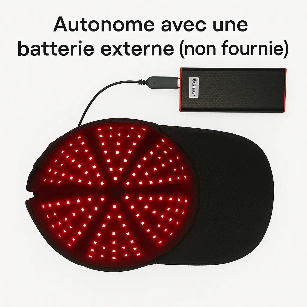 Casquette Led stop chute de cheveux - Bioledherapy