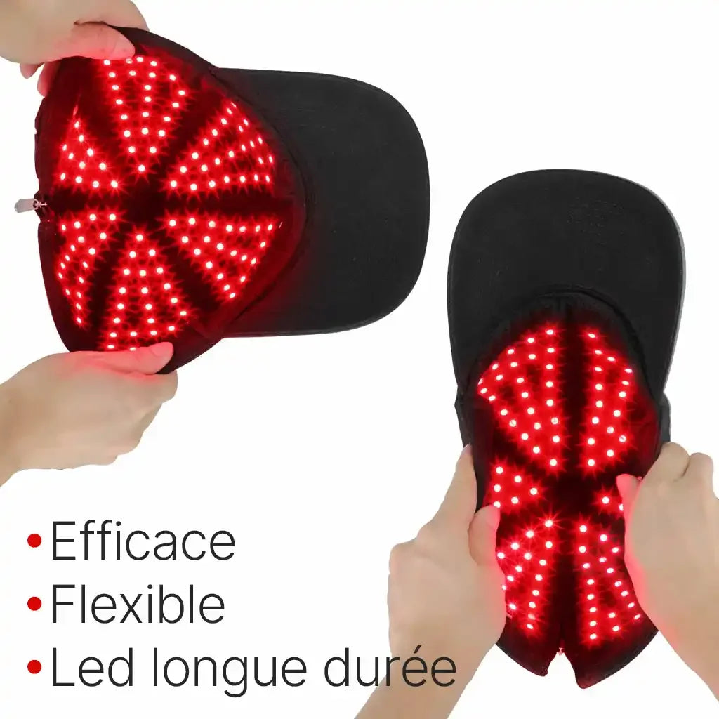 Casquette Led stop chute de cheveux - Bioledherapy