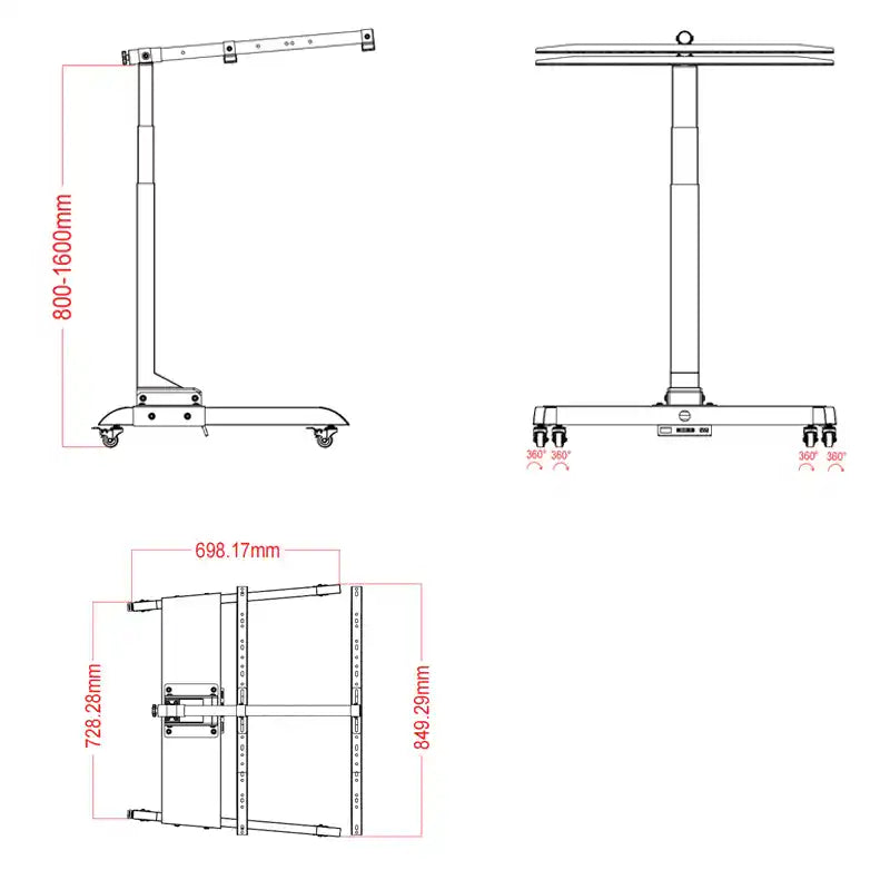 Support motorisé pour PBM300, 600 et 1200  - Bioledtherapy