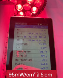 Lampe LED Rouge et proche-infrarouge avec lunettes - Photobiomodulation et Luminothérapie