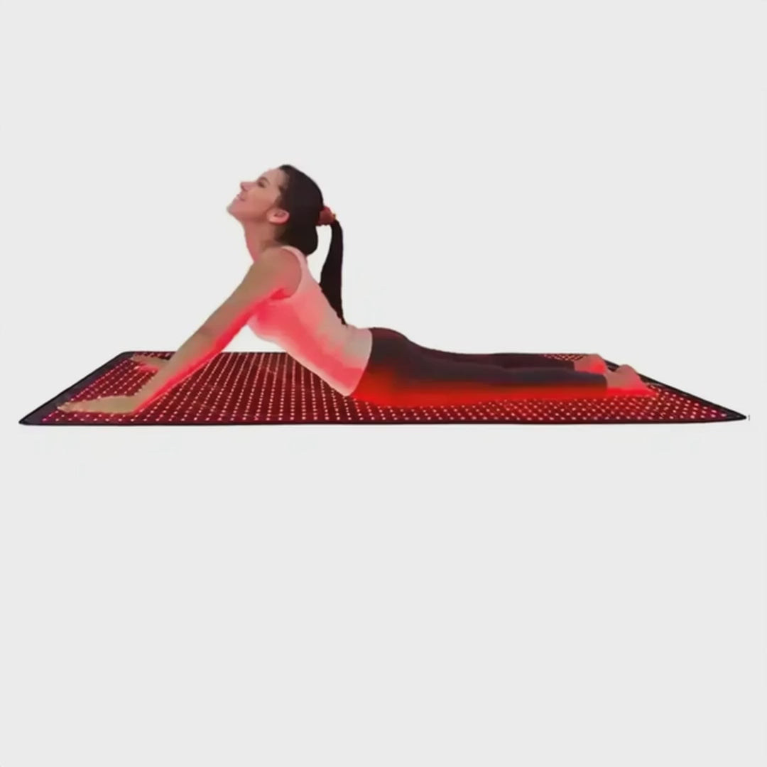 tapis led rouge appareil de photobiomodulation professionnel pbm lumière rouge et proche infrarouge