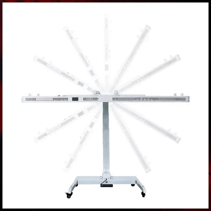 stand_motorise_sur_roulettes_360_degres_inclinaison_pour_appareils_de_photobiomodualtion_panneaux_led_rouge_et_proche_infrarouge_bioledtherapy_france