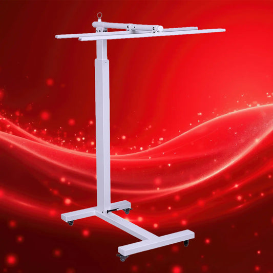 Support pneumatique sur roulettes pour positions verticale et horizontale