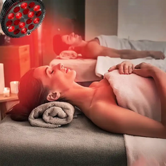 Lampe LED Rouge et proche-infrarouge 54W avec lunettes - Photobiomodulation et Luminothérapie